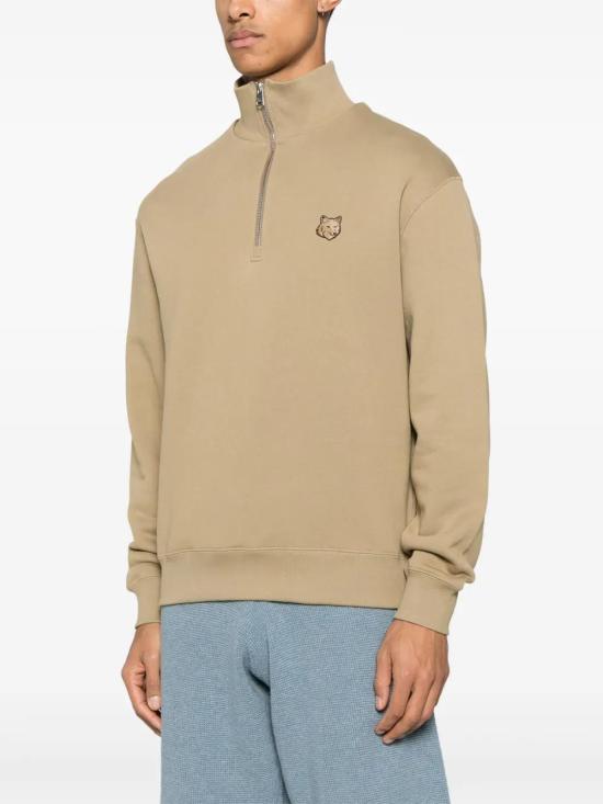  메종키츠네 긴팔 티셔츠 OM00312KM0321 beige - MAISON KITSUNE