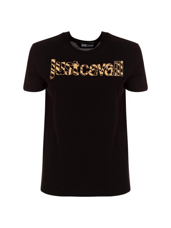  저스트까발리 반팔 티셔츠 77PAHT03 CJ500G89 Black