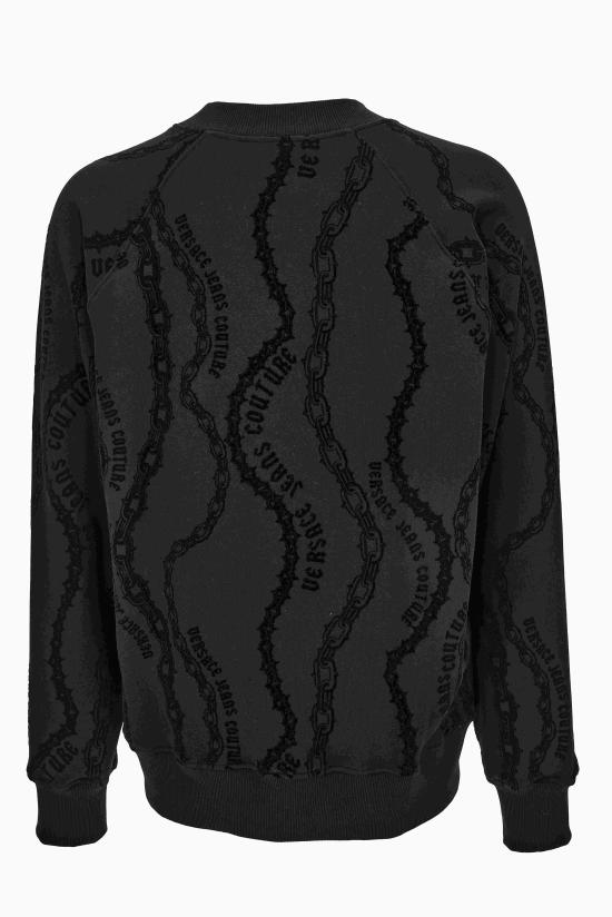 24FW 베르사체 긴팔 티셔츠 77GAI3X0 FS176899 Black - VERSACE