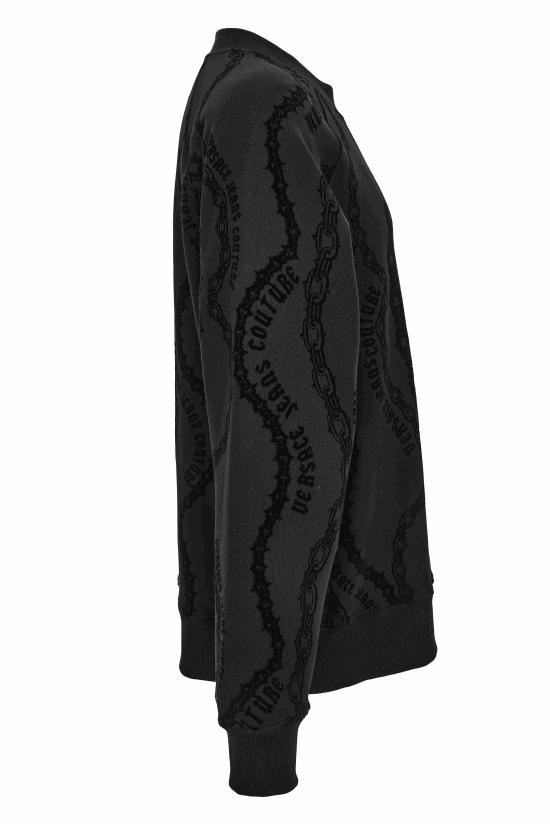 24FW 베르사체 긴팔 티셔츠 77GAI3X0 FS176899 Black - VERSACE