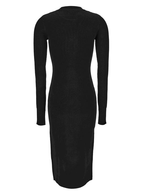 24FW 베르사체 미디 원피스 77HAOMB3 CM61H899 Black - VERSACE