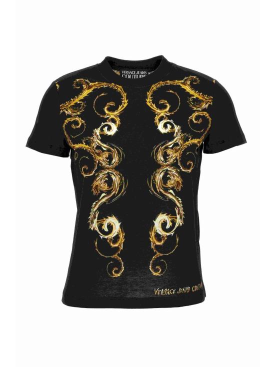  베르사체 반팔 티셔츠 77HAH6P3 JS424G89 Black