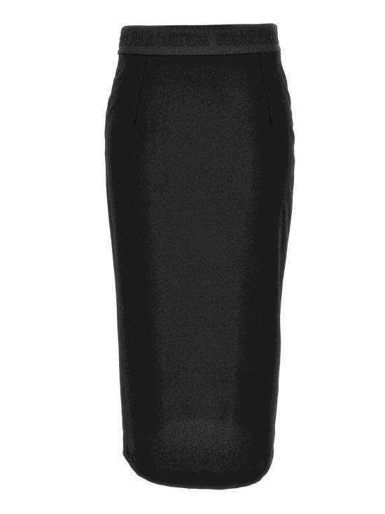 24FW 베르사체 롱 스커트 77HAE806 N0230899 Black