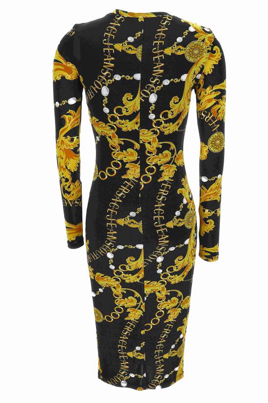  베르사체 미디 원피스 75HAO920 JS204G89 Black - VERSACE