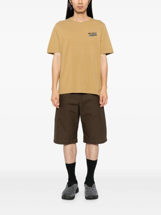  메종키츠네 반팔 티셔츠 NM00117KJ0008P252 beige - MAISON KITSUNE