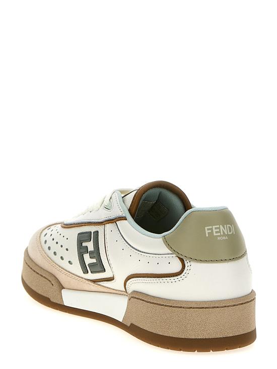 25SS 펜디 매치 소프트 레더 스웨이드 스니커즈 8E8670ASB2F1RUX Beige - FENDI