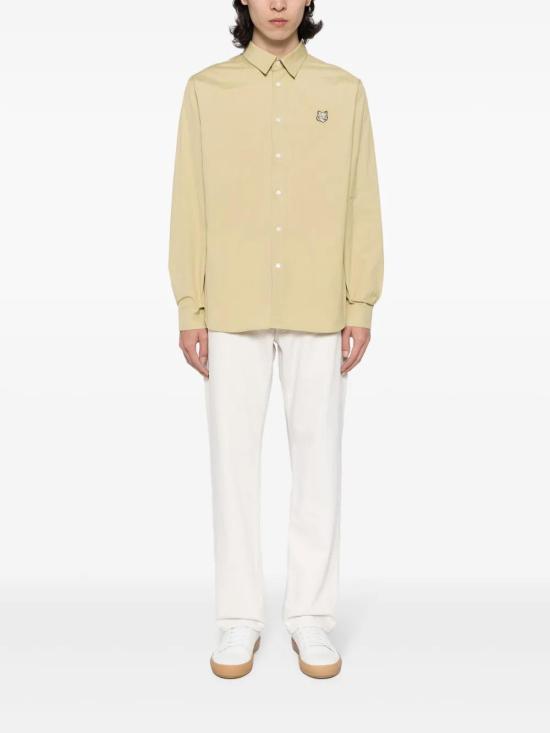  메종키츠네 긴팔 셔츠 MM00403WC0034P357 yellow - MAISON KITSUNE