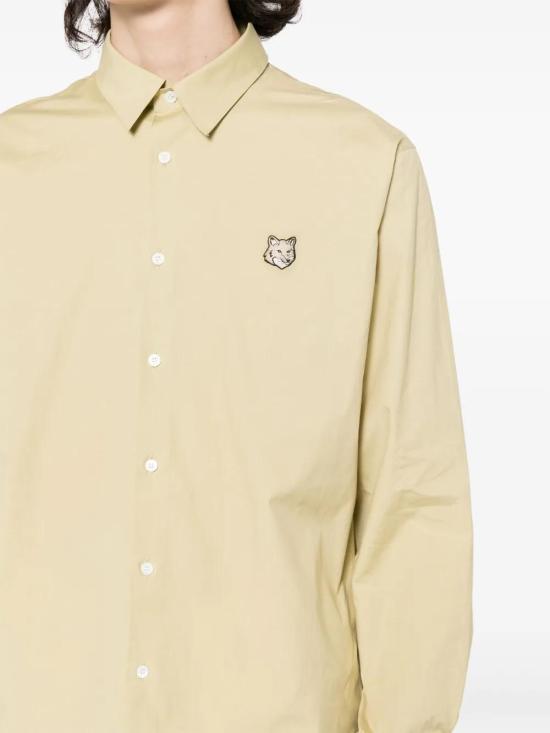  메종키츠네 긴팔 셔츠 MM00403WC0034P357 yellow - MAISON KITSUNE