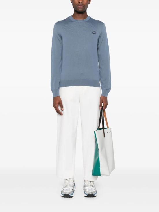  메종키츠네 스웨터 MM00815KT1036 teal - MAISON KITSUNE