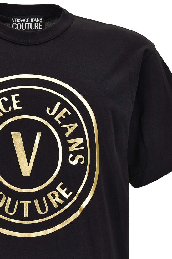  베르사체 반팔 티셔츠 76GAHT04 CJ00TG89 Black - VERSACE