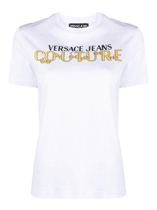  베르사체 반팔 티셔츠 75HAHF01 CJ00FG03 White