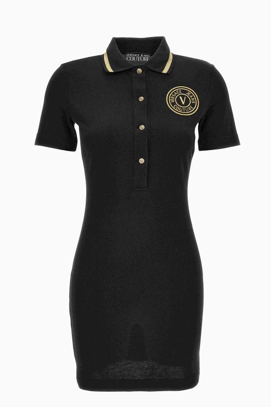  베르사체 미디 원피스 75HAOT08 CJ01TG89 Black