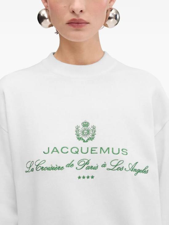 25SS 자크뮈스 스웨터 251KN619 2427 1IN WHITE - JACQUEMUS