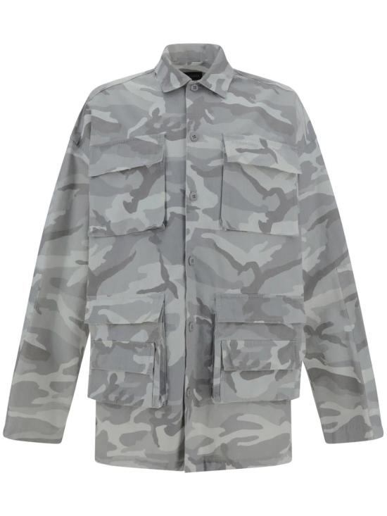  발렌시아가 긴팔 셔츠 681008TQLA7 grey