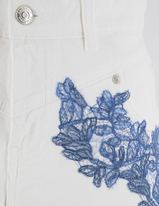 25SS 에르마노 피렌제 숏팬츠 D46EP086APEJ1 MFA50 BIANCO BLUETTE - ERMANNO FIRENZE