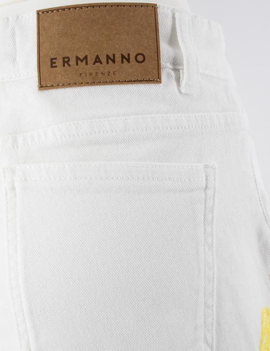 25SS 에르마노 피렌제 숏팬츠 D46EP086APEJ1 MFA63 BIANCO GIALLINO - ERMANNO FIRENZE