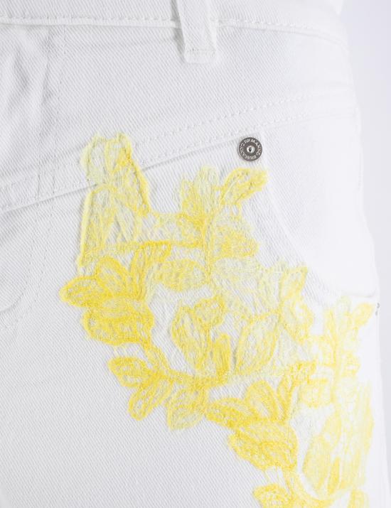 25SS 에르마노 피렌제 숏팬츠 D46EP086APEJ1 MFA63 BIANCO GIALLINO - ERMANNO FIRENZE