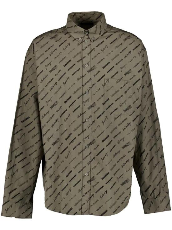  발렌시아가 긴팔 셔츠 662983TNLL1 brown