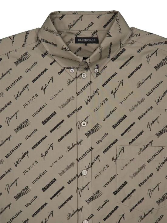  발렌시아가 긴팔 셔츠 662983TNLL1 brown - BALENCIAGA