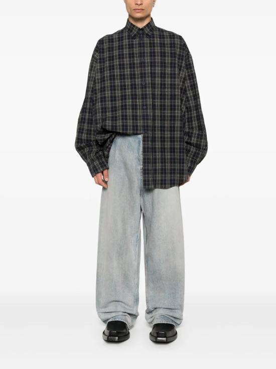  발렌시아가 긴팔 셔츠 725377TLM04 navy - BALENCIAGA