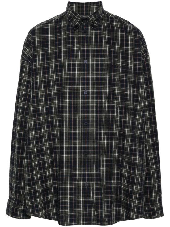  발렌시아가 긴팔 셔츠 725377TLM04 navy