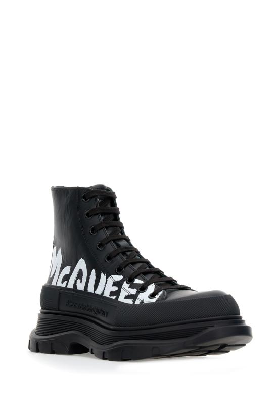  알렉산더 맥퀸 부츠 711109WIAT6 1070 BLK BLK BLK WHITE - ALEXANDER MCQUEEN
