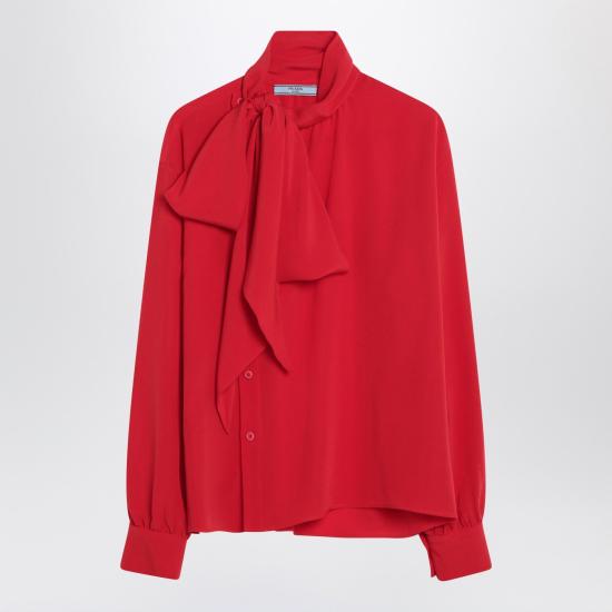 25SS 프라다 블라우스 P420IOOO167C Red