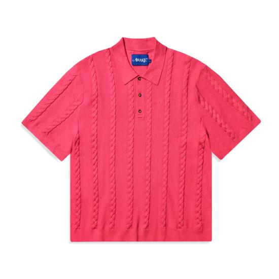  어웨이크 NY 폴로 티셔츠 AWKM241MRKN002PI PINK DOM