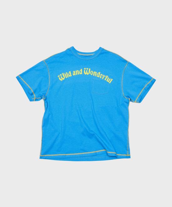  스톡홀름 서프보드 클럽 반팔 티셔츠 STHU241PRTS015BL BLUE DOM