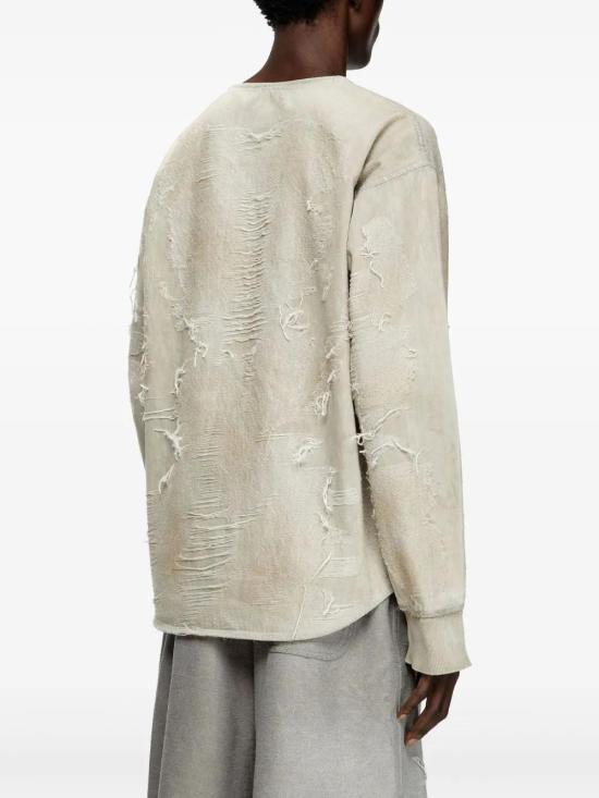  디젤 긴팔 티셔츠 A18195007AU white - DIESEL