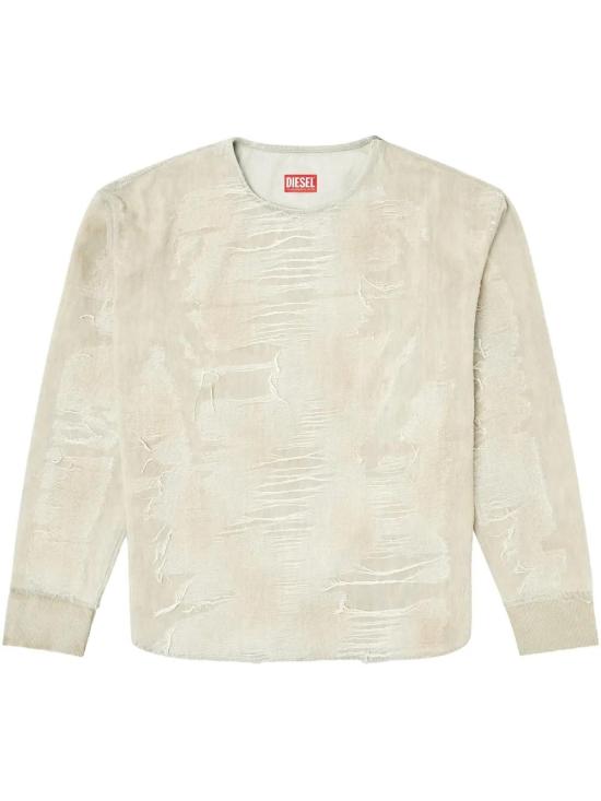  디젤 긴팔 티셔츠 A18195007AU white