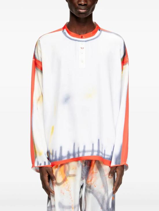  디젤 긴팔 티셔츠 P015950SPDH white - DIESEL