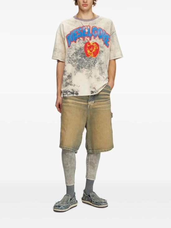  디젤 반팔 티셔츠 A161640GIAR grey - DIESEL