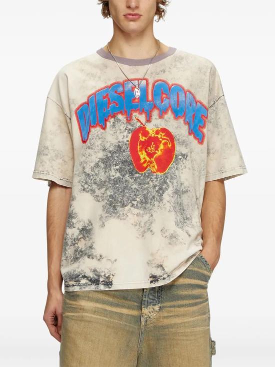  디젤 반팔 티셔츠 A161640GIAR grey - DIESEL