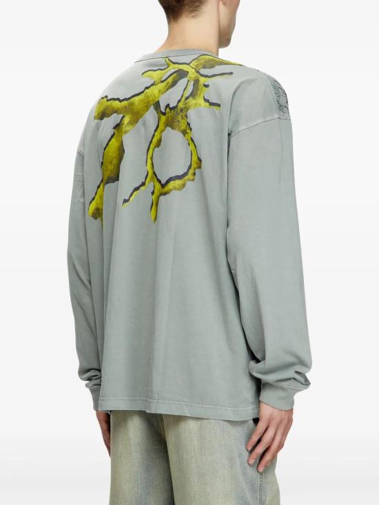  디젤 긴팔 티셔츠 A176410SLBT grey - DIESEL