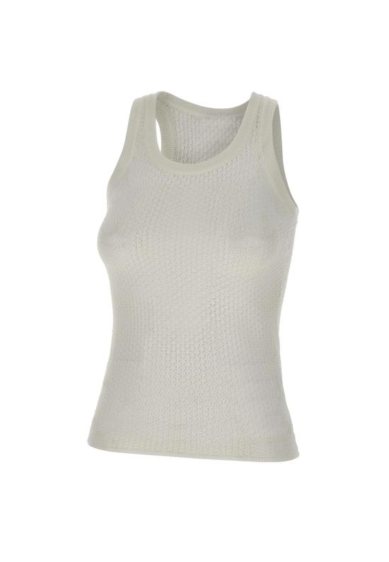 25SS EMILY RATAJKOWSKI X MARELLA 민소매 티셔츠 2513361038200 004 White