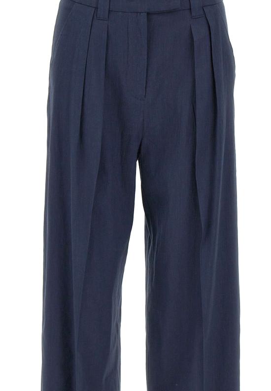 25SS EMILY RATAJKOWSKI X MARELLA 스트레이트 팬츠 2513131018200 007 Blue - OTHER BRANDS