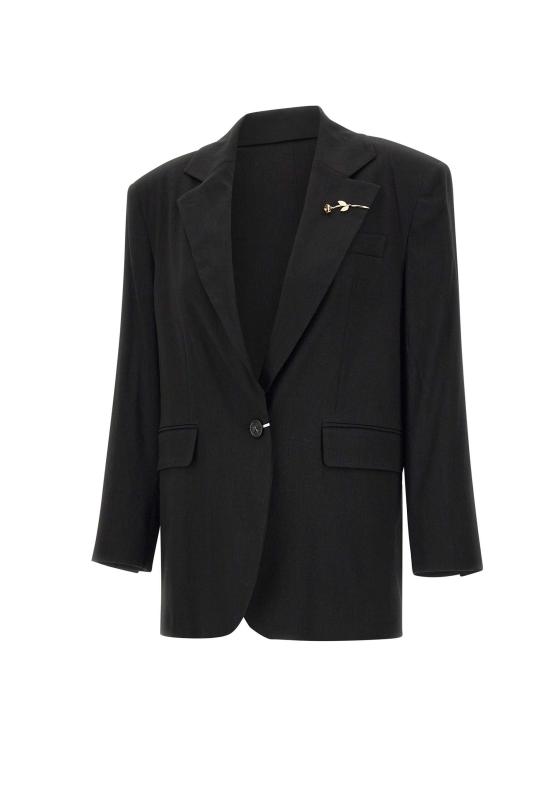 25SS EMILY RATAJKOWSKI X MARELLA 자켓 2513041048200 004 Black