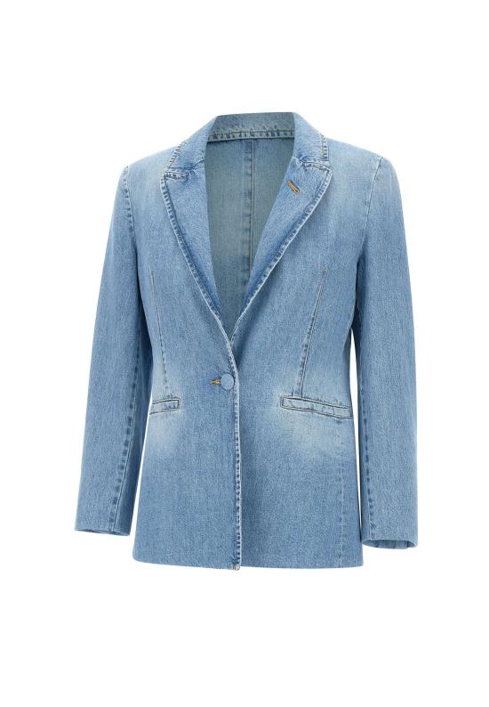 25SS EMILY RATAJKOWSKI X MARELLA 데님 자켓 2513041058200 001 Blue