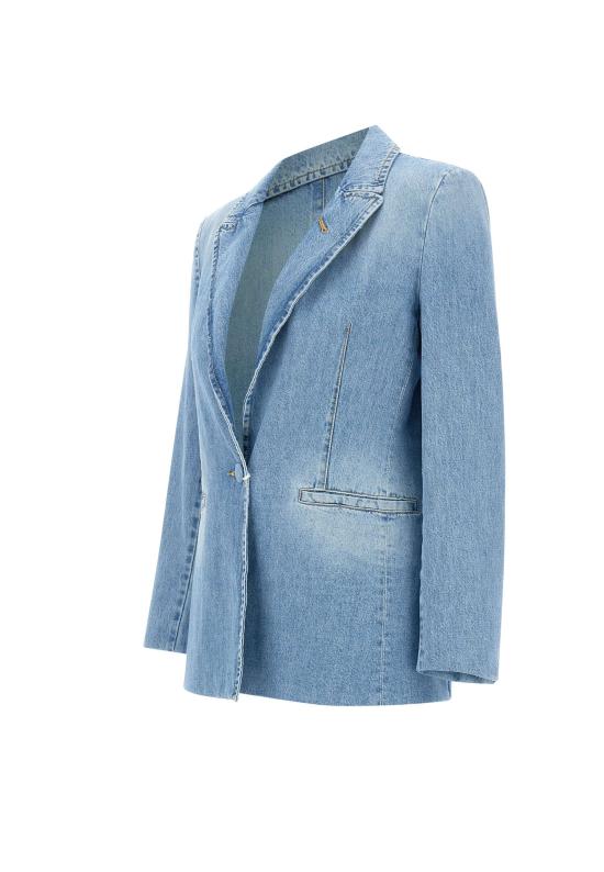 25SS EMILY RATAJKOWSKI X MARELLA 데님 자켓 2513041058200 001 Blue - OTHER BRANDS