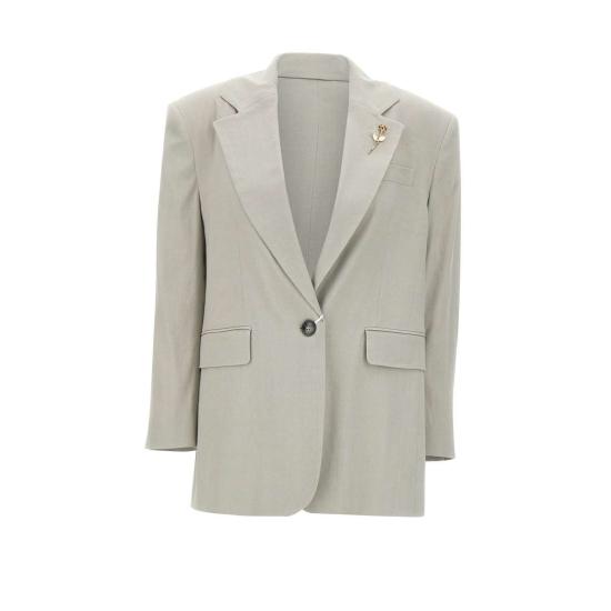 25SS EMILY RATAJKOWSKI X MARELLA 자켓 2513041048200 001 Grey - OTHER BRANDS