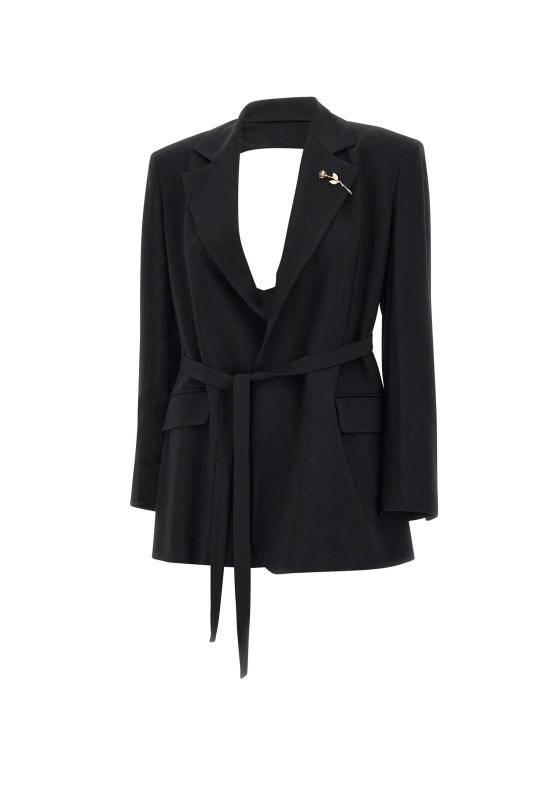 25SS EMILY RATAJKOWSKI X MARELLA 자켓 2513041018200 003 Black