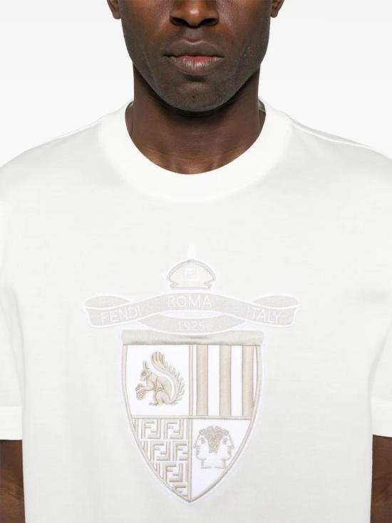 펜디 반팔 티셔츠 FY0936AU9D white - FENDI