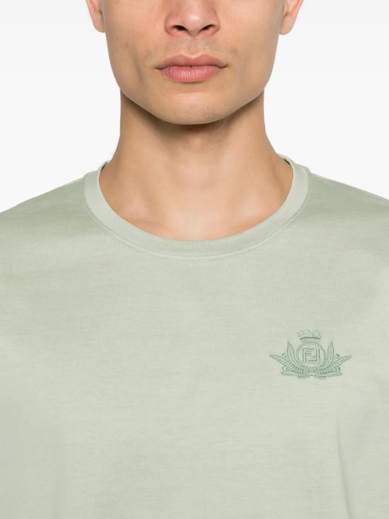  펜디 반팔 티셔츠 FY1319AU9A mint - FENDI