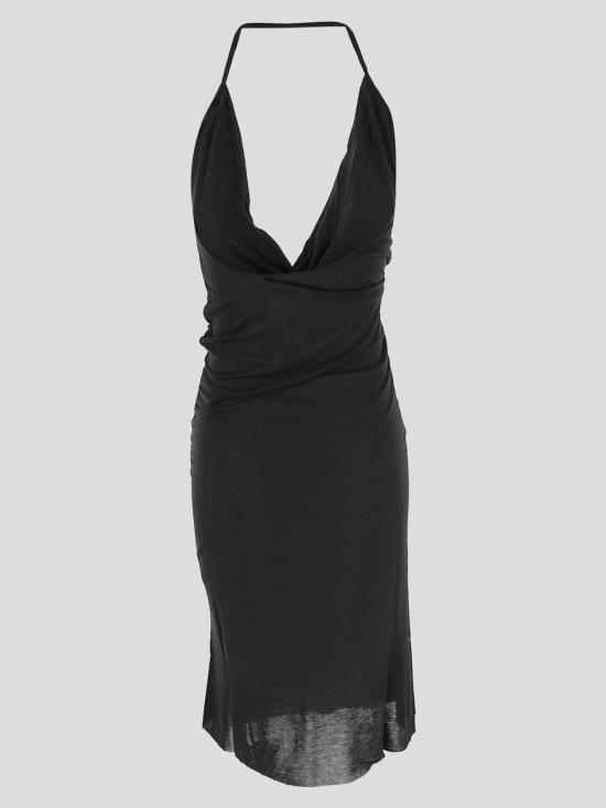25SS 릭 오웬스 미디 원피스 RP01E7552 JS09 Black - RICK OWENS