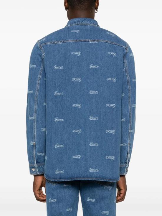 구찌 데님 셔츠 792629XDC25 indigo - GUCCI