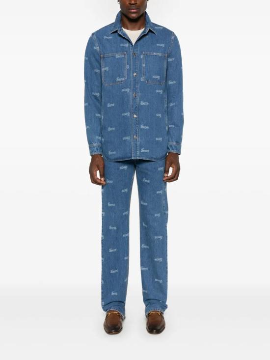  구찌 데님 셔츠 792629XDC25 indigo - GUCCI