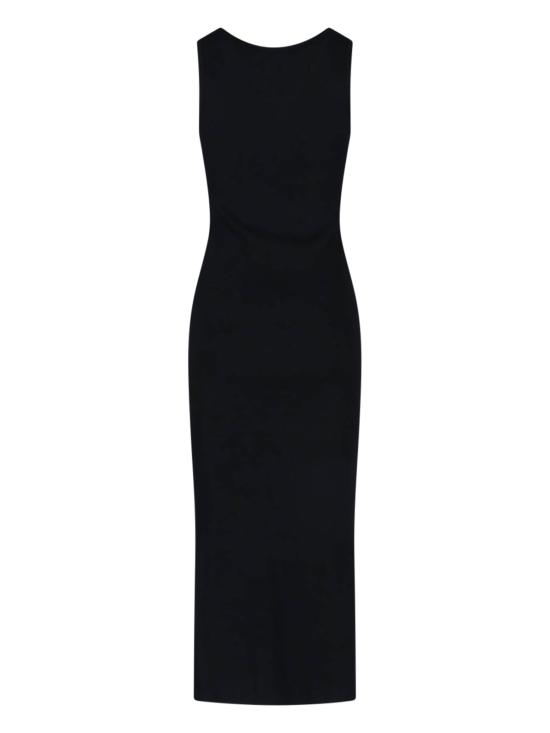 24FW 메종키츠네 롱 원피스 MW01602KJ0125 P199 Black - MAISON KITSUNE