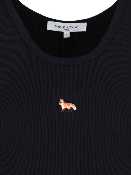 24FW 메종키츠네 롱 원피스 MW01602KJ0125 P199 Black - MAISON KITSUNE