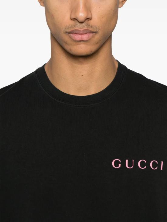  구찌 반팔 티셔츠 796395XJG7W black - GUCCI